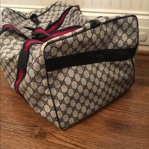 Vintage Blue Gucci Luggage